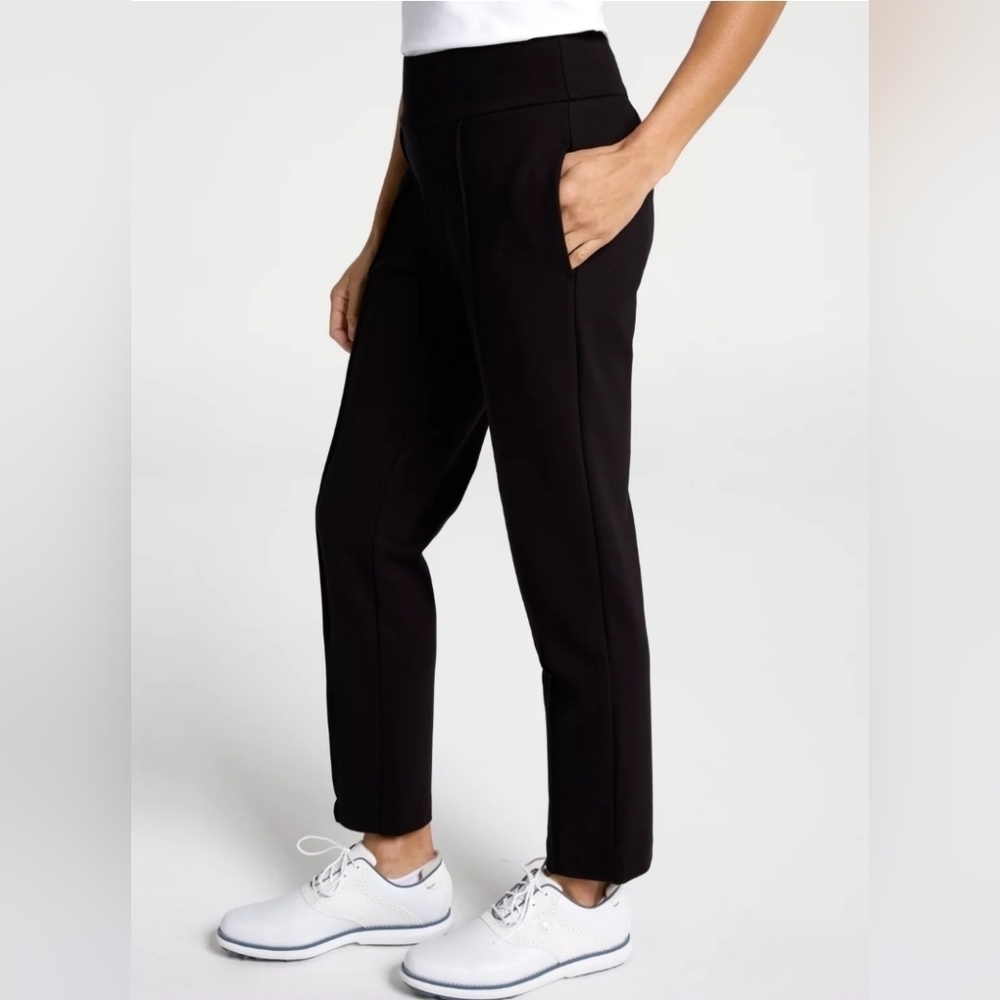 Walter Hagen Clubhouse Women's Fashion Pleated Pants Black Small New Golf Lady